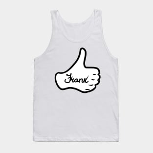 Men name Frank Tank Top